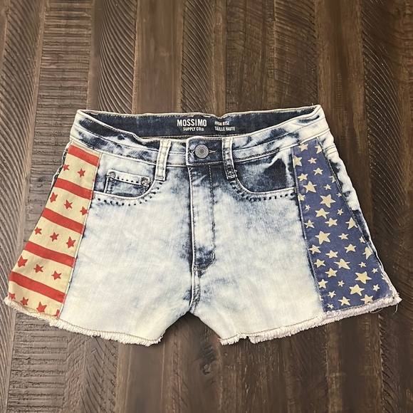 Mossimo Patriotic Jean Shorts - Picture 1 of 2